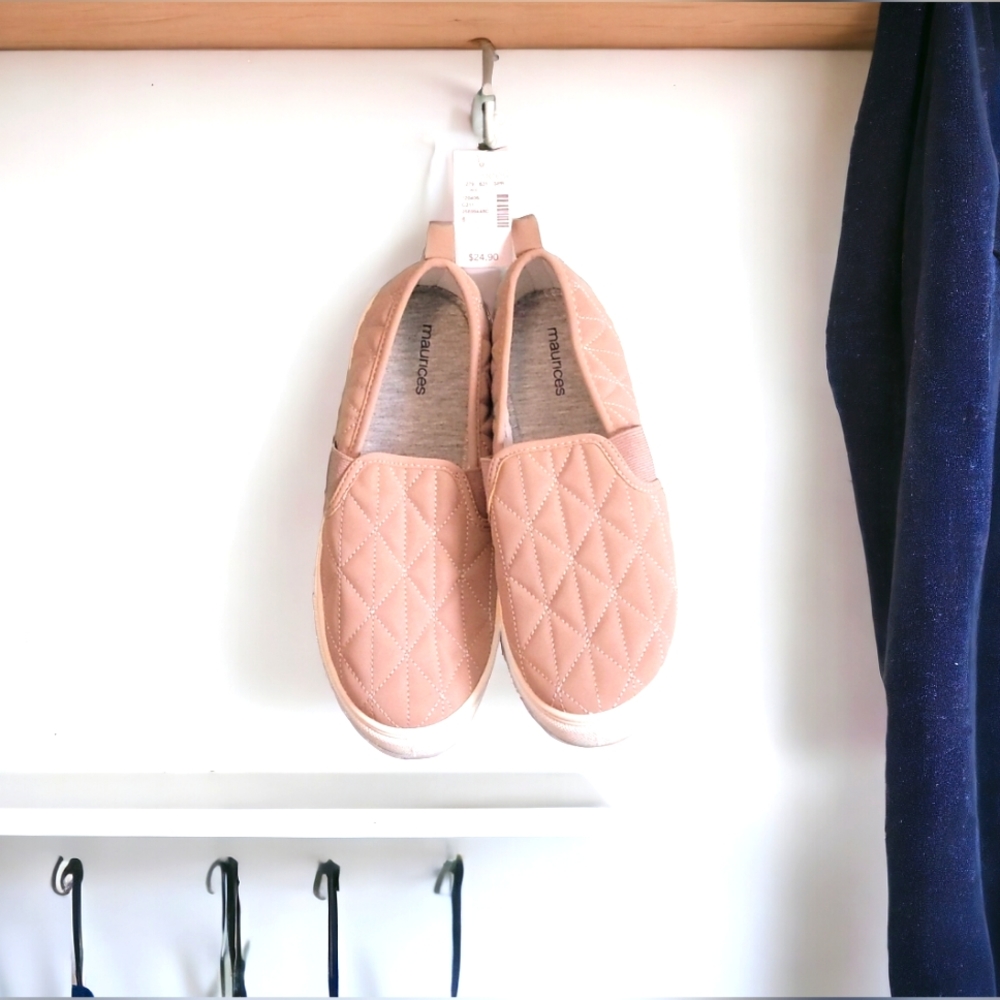 Maurices - Sophie Taupe Quilted Slip On Sneaker - Size 8 - NWTs